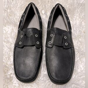 NEW UGG Australia Mens Beach Grey Leather Loafer Shoe 13